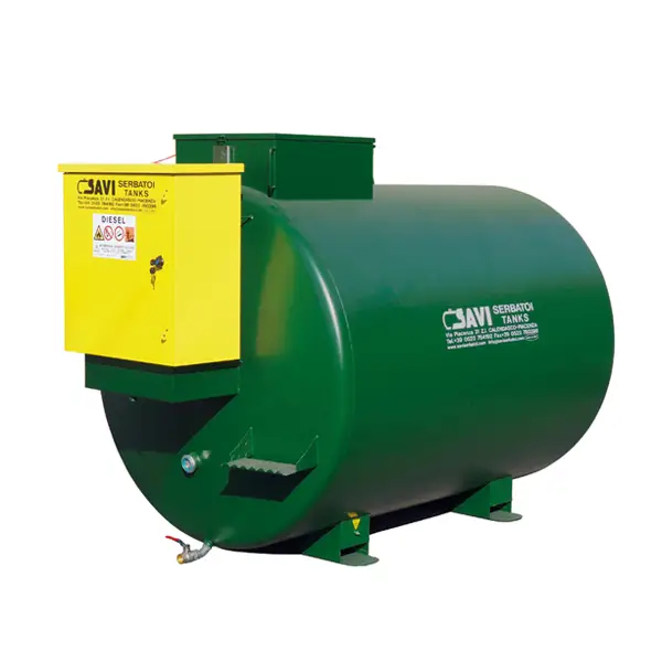 Diesel refuelling tank, double wall. Mod. GIAN HORIZONTAL BOX 70