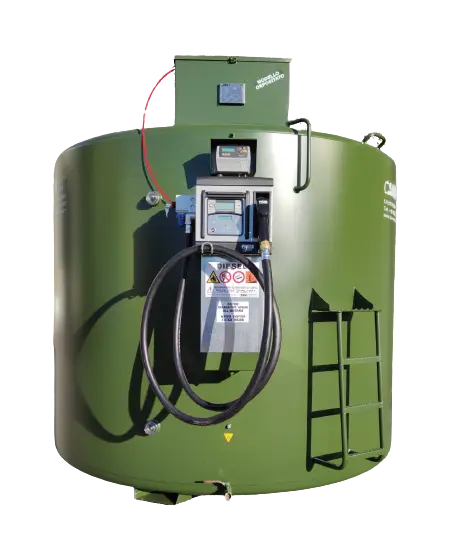Diesel refuelling tank, vertical, double wall. Mod. GIAN Cube 70 MC