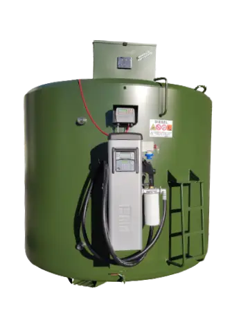 Diesel refuelling tank, vertical, double wall. Mod. GIAN SS MC 70 -100