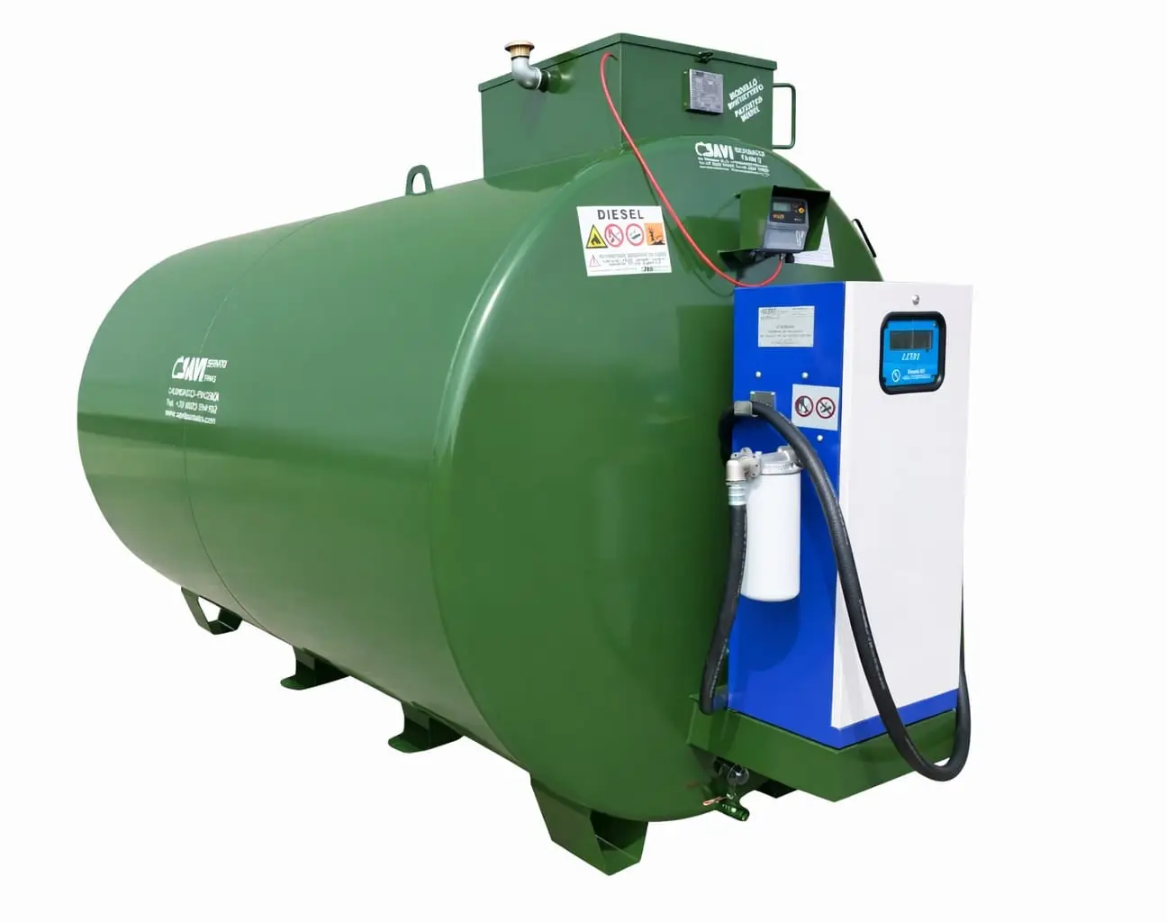 APPROVED TANK WITH INDUSTRIAL DISTRIBUTOR double horizontal wall