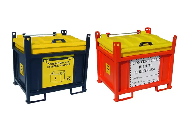 Safety containers for the collection of hazardous waste